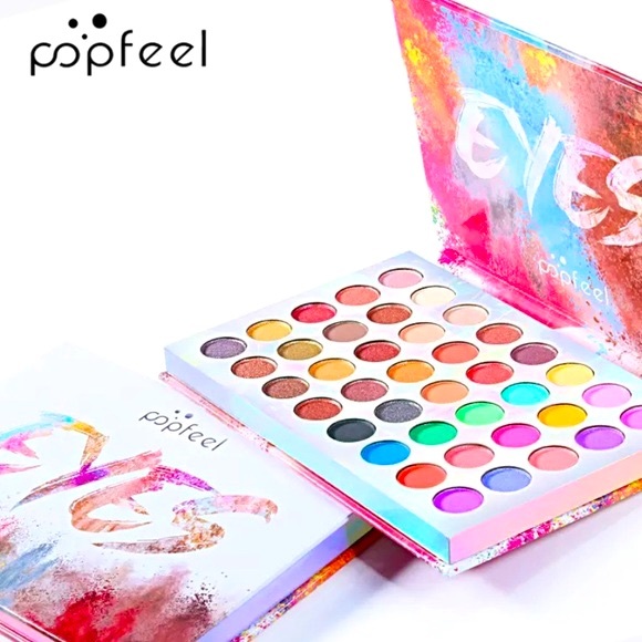 Popfeel EYES Eyeshadow Palette 40 Vibrant Color Sealed In Plastic New In Box NIB - Picture 2 of 16